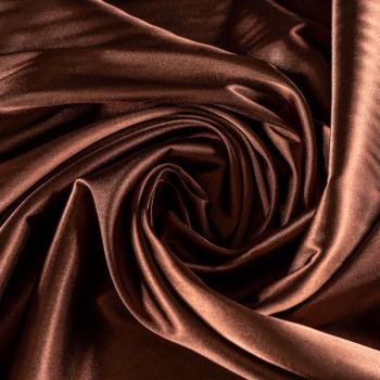 Креп-сатин К33-861 шоколадный однотонный