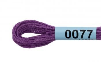 Нитки для вышивания Gamma мулине 8 м 0077 сиреневый