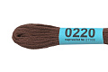 Нитки для вышивания Gamma мулине 8 м 0220 темно-коричневый