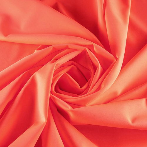 Лайкра К33-296 неоновый коралл однотонный