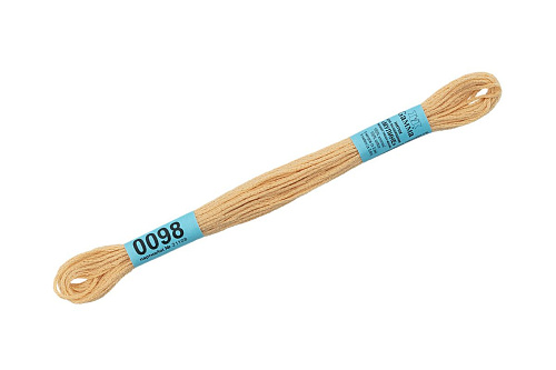 Нитки для вышивания Gamma мулине 8 м 0098 бежевый