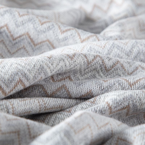 Трикотаж шерстяной вязаный Missoni 056-19828 молочно-серый