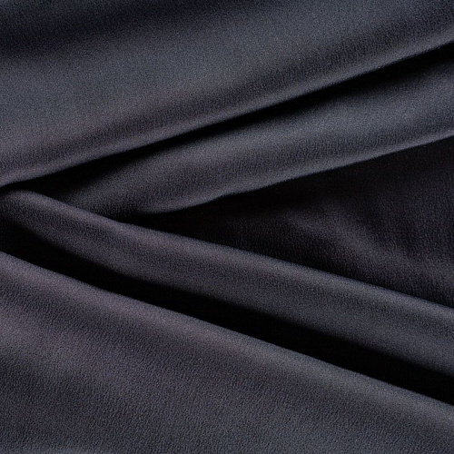 Шелк натуральный К15-1077 черный однотонный
