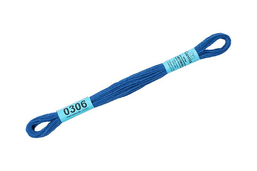 Нитки для вышивания Gamma мулине 8 м 0306 васильковый