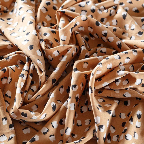 Вискоза "Лоренцо" 036-08095 бежевый принтованный