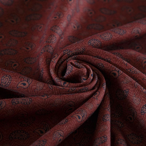 Шерсть плательная Etro 066-19090 винный принтованный