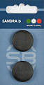 Пуговицы SANDRA 23 мм пластик 2 шт CARD160 черный