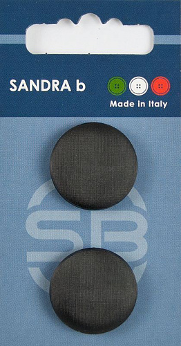 Пуговицы SANDRA 23 мм пластик 2 шт CARD160 черный