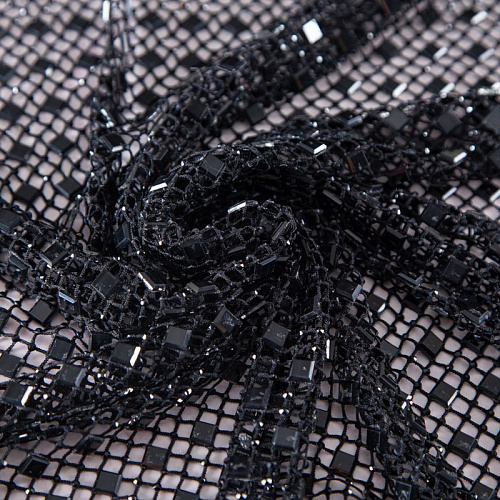 Сетка со стразами Swarovski 050-19872 черный