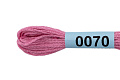 Нитки для вышивания Gamma мулине 8 м 0070 розовый