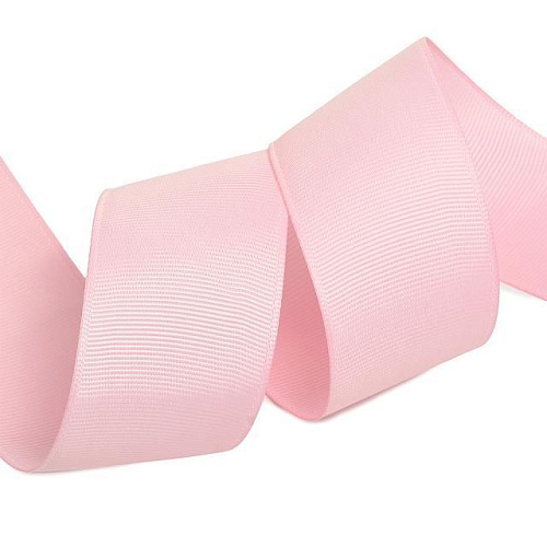 Лента репсовая Ideal в рубчик 38 мм 38-F133 светло-розовый