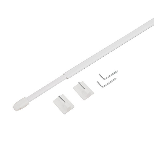 Мини-карниз Кафе d10 мм 80-130 см 163.513.46-80 белый глянец