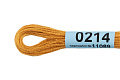 Нитки для вышивания Gamma мулине 8 м 0214 охра